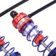 thumbnail image 3 of Amortiguador de choque frontal de aceite de 92mm, 2 uds., Universal para camión de control remoto , vehículo de afición , acc rojo Baoblaze mini coche amortiguador, 3 of 4
