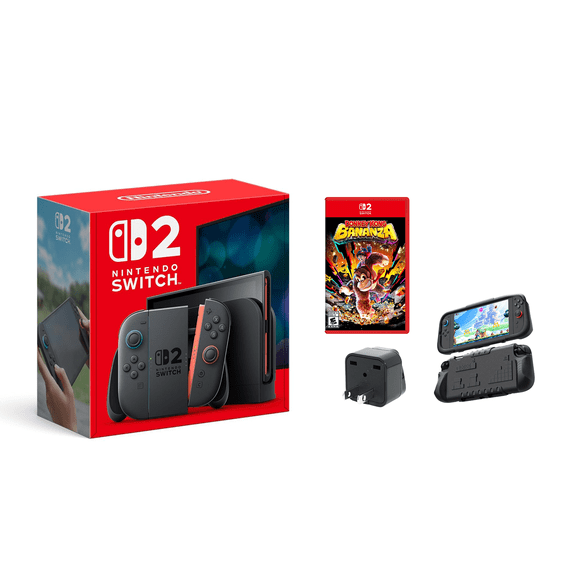 Nintendo Switch 2 Donkey Kong Bananza(physical) Travel Adapter Plug Universal – International Version