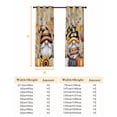 thumbnail image 6 of Fsddascl Yellow Orange Gnomes Fall Blackout Curtains for Bedroom/Living Room, Insulated Kitchen Curtains, Pumpkins Thanksgiving Leaves Floral Wooden Grommet Darkening Window Treatment 42"x84"x2, 6 of 6