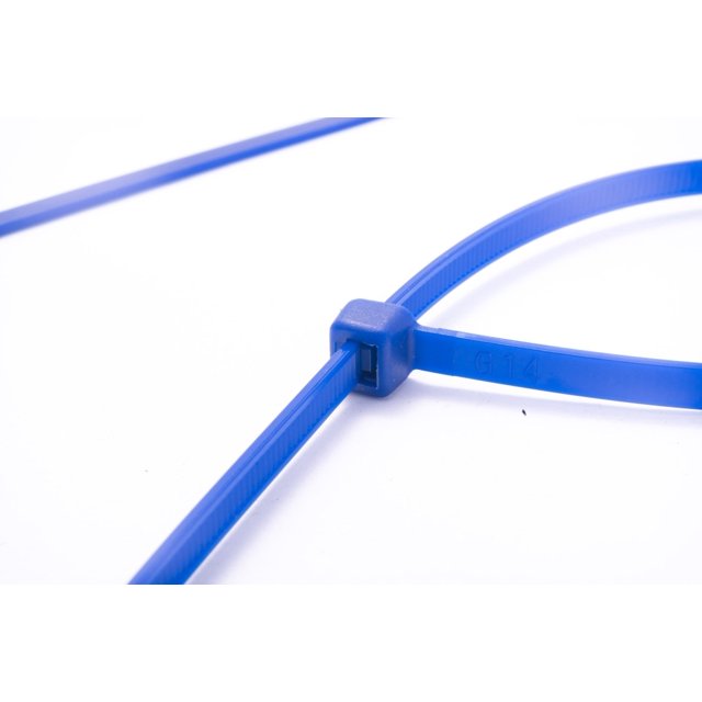 100 x Blue Nylon Cable Ties 100 x 2.5mm / Extra Strong Zip Tie Wraps