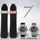thumbnail image 1 of 2026 "Watchband For Hublot Big Bang Silicone 25*19mm Waterproof Men\'s Watch Strap Chain Watch Accessories Rubber Bracelet Wristband-blue A Black" f54, 1 of 3