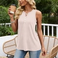 thumbnail image 5 of Fabrcox Womens Summer Tank Tops Sleeveless Button Fitted Women V Neck Tank Top Wide Strap Breathable Yoga Basic Womens Undershirt Khaki L, 5 of 5