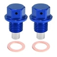 thumbnail image 1 of 2 Juegos M12x1.5 Tornillo Tapón Carter Drenaje Aceite Aleación con 2 Arandela Azul, 1 of 1