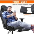 thumbnail image 6 of CL.HPAHKL Gaming Chair with Footrest, Ergonomic Computer Chair for Adults Women Men, Grey, 6 of 7