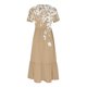 thumbnail image 4 of Vestido de Manga Corta para Mujeres Vestido de Verano de Cuello Redondo Impreso, Poliéster de Tamaño Verdadero Diario Y Vestido de Fiesta, 4 of 4