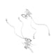 thumbnail image 1 of Minnieouse Paquete de 2 horquillas con colgante de borla, pinzas para el pelo voladoras móviles, tocados portátiles para peinado, regalos para niñas y Accesorio para el cabello Plata Minnieouse AP011182-02B, 1 of 6