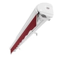 thumbnail image 4 of Awntech 18 Ft Key West Left Motorized Heavy Duty Patio Retractable Awning with Cassette (216in x 9.38in x 120in), Burgundy, 4 of 7