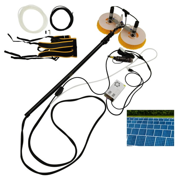 Solar Photovoltaic Panel Cleaning Machine Electric Double Head 4M 110V