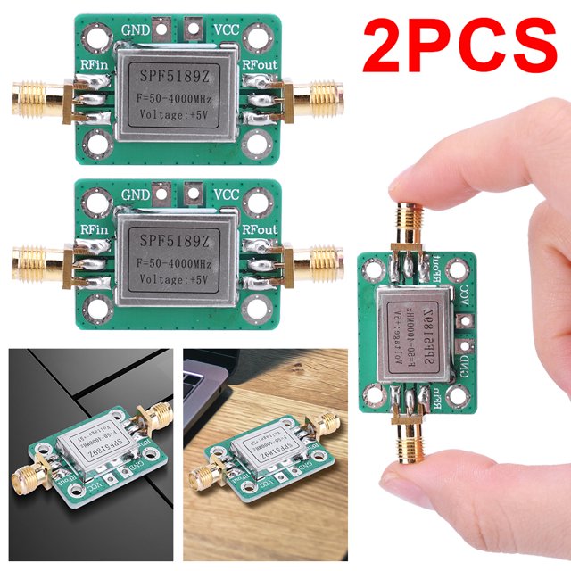 WDOplteas Módulo amplificador RF SPF5189 NF 0.6dB placa amplificadora RF ruido LAN 50-4000MHz