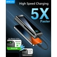 thumbnail image 2 of Portable Charger 40000mAh, 22.5W Fast Charging Battery Pack USB-C In&Out with Built in Cables, LED Display Power Bank Compatible for iPhone 17/16/15, Samsung, iPad, 2 of 7