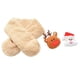 thumbnail image 1 of Bufanda para mascotas, decoración de alce y Papá Noel, pañuelos para perros y gatos de poliéster para mantener el calor, accesorios para mascotas, 1 of 3