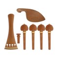 thumbnail image 1 of 4/4 Violín Luthier Maker DIY , Clavijas de Afinación, Clavija Final, Piezas de Mentón Sunnimix Pieza de cola de violín, 1 of 8