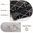 thumbnail image 6 of Blue Geometric Round Area Rug 7Ft Washable Circle Rugs for Dorm Laundry Room, Modern Abstract Gradient Marble Non-Slip Carpet Floor Mats Indoor Outdoor Carpet Runner Aesthetic Home Decor, 6 of 8