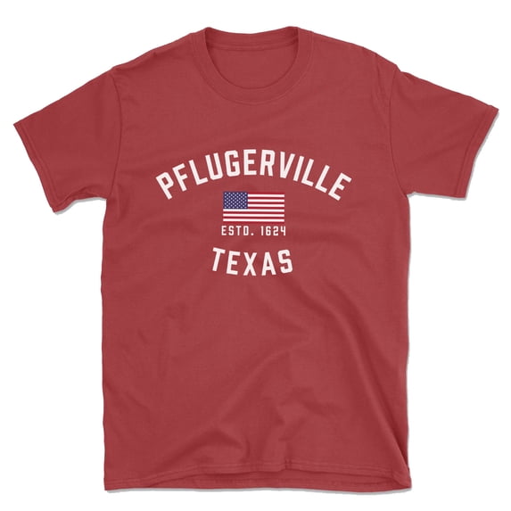 Pflugerville Texas Patriot Men's Cotton T-Shirt