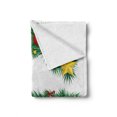 thumbnail image 2 of Letter G Soft Flannel Fleece Blanket, Christmas Tree Style Letter G with Capital Style Vibrant Celebration Items Holiday, Cozy Plush for Indoor and Outdoor Use, 60" x 80", Multicolor, by Ambesonne, 2 of 6