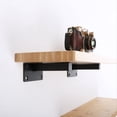 thumbnail image 5 of 2 Estantes de Pared de Hierro, Soporte Flotante Resistente, Tablero Negro, para el Hogar, la Oficina, la Cocina, Estante de Almacenamiento, Repisa para Zapatos., 5 of 5