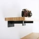 thumbnail image 5 of 2 Estantes de Pared de Hierro, Soporte Flotante Resistente, Tablero Negro, para el Hogar, la Oficina, la Cocina, Estante de Almacenamiento, Repisa para Zapatos., 5 of 5