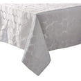 thumbnail image 2 of Violet Linen Premium Honeycomb Damask, Polyester Jacquard, Silver, 70 Inch by 160 Inch, Seats 14 to 16 Pepole Tablecloths, 2 of 6