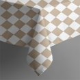 thumbnail image 4 of Beige and White Checkerboard Pattern Rectangle Tablecloth 60"x102",Waterproof Polyester Rectangle Table Cloth, Wipeable Spillproof Polyester Tablecloth for Dining, Camping, Indoor and Outdoor, 4 of 6