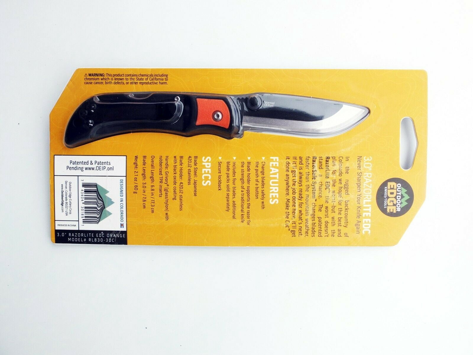 Outdoor Edge Razor-Lite EDC 3" Pocket Knife