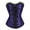 Purple, variant on Corset for Women Renaissance Bustier Top Plus Size Green XXL
