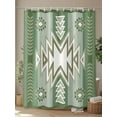 thumbnail image 4 of Fsddascl Sage Green Boho Shower Curtain Set - Extra Long 72" x 96" Washable Bathtub Curtain with 12 Hooks, American Native Southwest Abstract Art Waterproof Fabric Stall Shower Curtains for Bathroom, 4 of 6