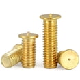 thumbnail image 2 of (20 Pcs) Brass Sheet Metal Repair Machine Welding Screws Nail, M6x12mm, 2 of 5