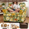 thumbnail image 5 of Psesaysky 2 Piece Sofa Slipcover for Living Room, Painted Daisy Floral Chair Covers Durable Individual Cushion Covers for Pets, 5 of 8