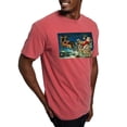 thumbnail image 4 of CafePress - Vintage Santa Sleigh T Shirt - Mens Comfort Colors Shirt, 4 of 5