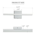 thumbnail image 5 of Modern Chrome LED Vanity Lights, LED Bathroom Light Fixtures Over Mirror Bathroom Wall Sconce Bar for Bathroom Mirror Cabinets Bedroom(15.75"-8W), 5 of 11
