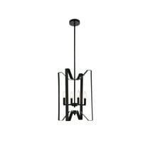 Hoffman 4 lights pendant in black