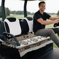 thumbnail image 5 of XYZCANDO Geometric Pattern Golf Cart Seat Covers Cute, Front Pockets Golf Cart Seat Protector Fit for Club Car, 5 of 8