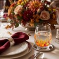 thumbnail image 5 of Leeye Thanksgiving Stemless Wine Glass - Fall Squirrel & Pumpkin Design, 2D Printed, for Home & Holiday (Style C), 5 of 6