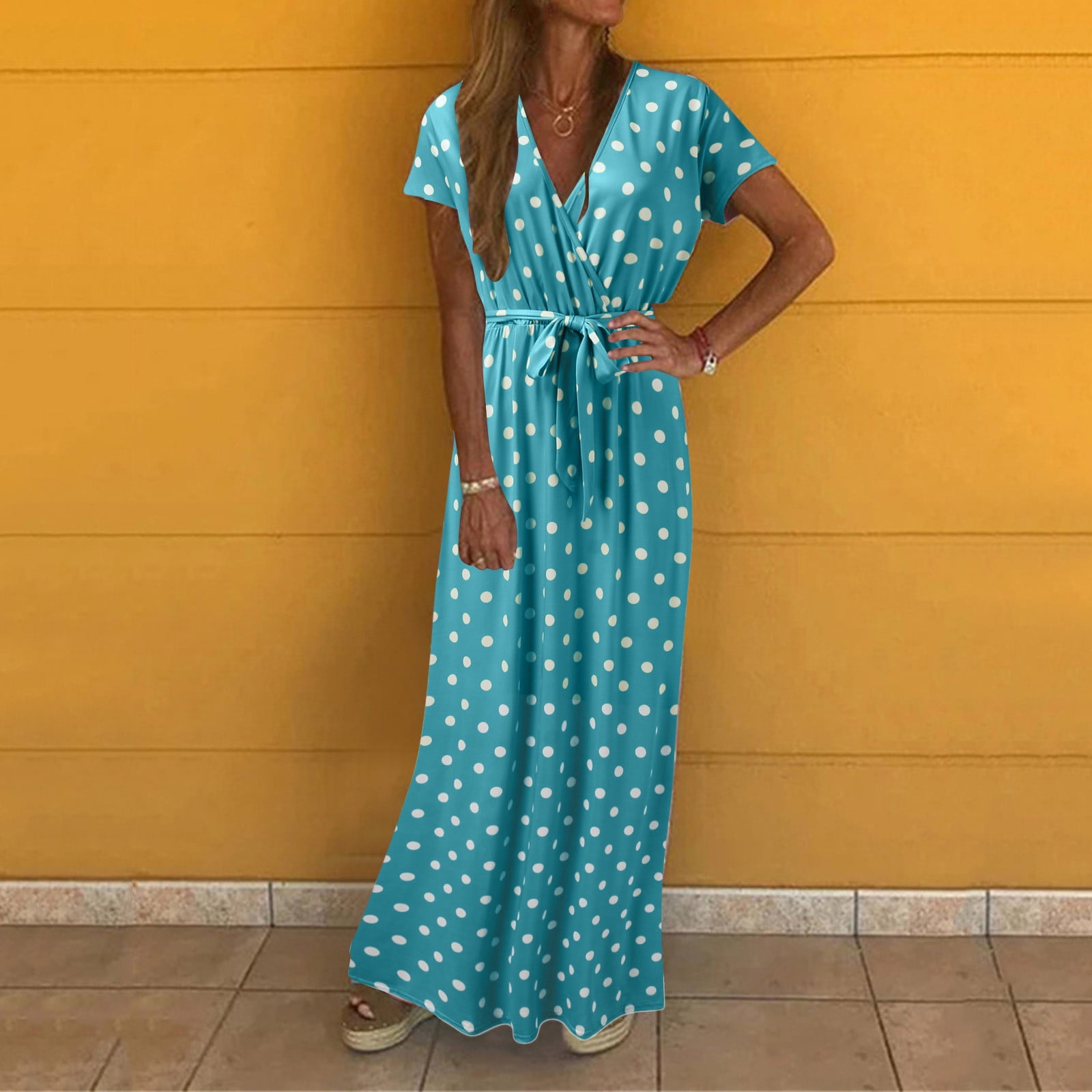 FUDERU Women Summer Dresses Short 