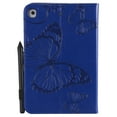 thumbnail image 3 of iPad Mini Case, Mini 2/3/4 Case, Allytech Embossed with Butterfly Series AUTO WAKE/SLEEP Folio Stand Wallet Case with Cards/Cash Holder for iPad Mini 1/ iPad Mini 2/ iPad Mini 3/ iPad Mini 4, Blue, 3 of 8