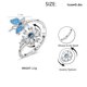 thumbnail image 3 of Guardurnaity Anillo abierto ajustable para mujer, fiesta de cumpleaños, boda, vacaciones, playa, tienda, cita escolar, joyería sencilla para mujer Ropa, zapatos y accesorios Miscelánea Guardurnaity AP015253-00, 3 of 6