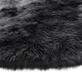 thumbnail image 1 of Amazing Rugs LSRGR5123-57 Cozy Collection Ultra Soft Fluffy Faux Fur Sheepskin Area Rug, Gray, 1 of 1