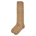 thumbnail image 3 of MeMoi Women's Cozy Textured "Winter Wonderland" Knee Sock - Womens - Female, One Size, Khaki, 3 of 4