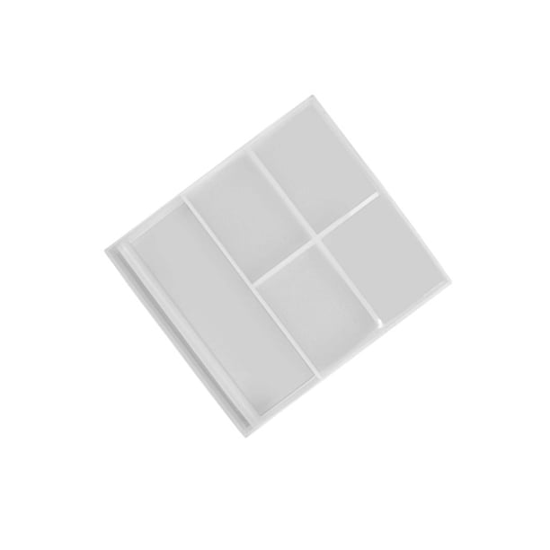 Bewildely Molde para hacer joyas, bricolaje, para el hogar, rectangular, multiespecificación, hecho a mano, molde de silicona para regalo de aniversario Decoración del hogar Rectángulo grande Bewildely HA066077-04