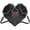 Black, variant on Large Capacity Heart Shaped Crossbody Bag Bling Punk Spider Bag Gothic Style Handbag PU Leather Handbag with Adjustable Strap
