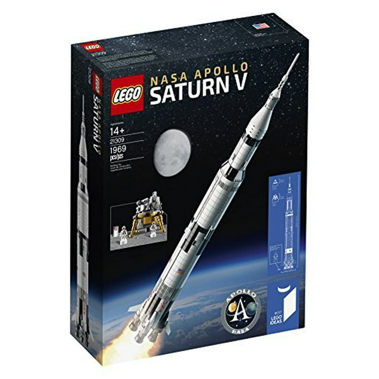 Glow Goneryl essens LEGO Ideas Nasa Apollo Saturn V 21309 Building Kit (1969 Piece) -  Walmart.com