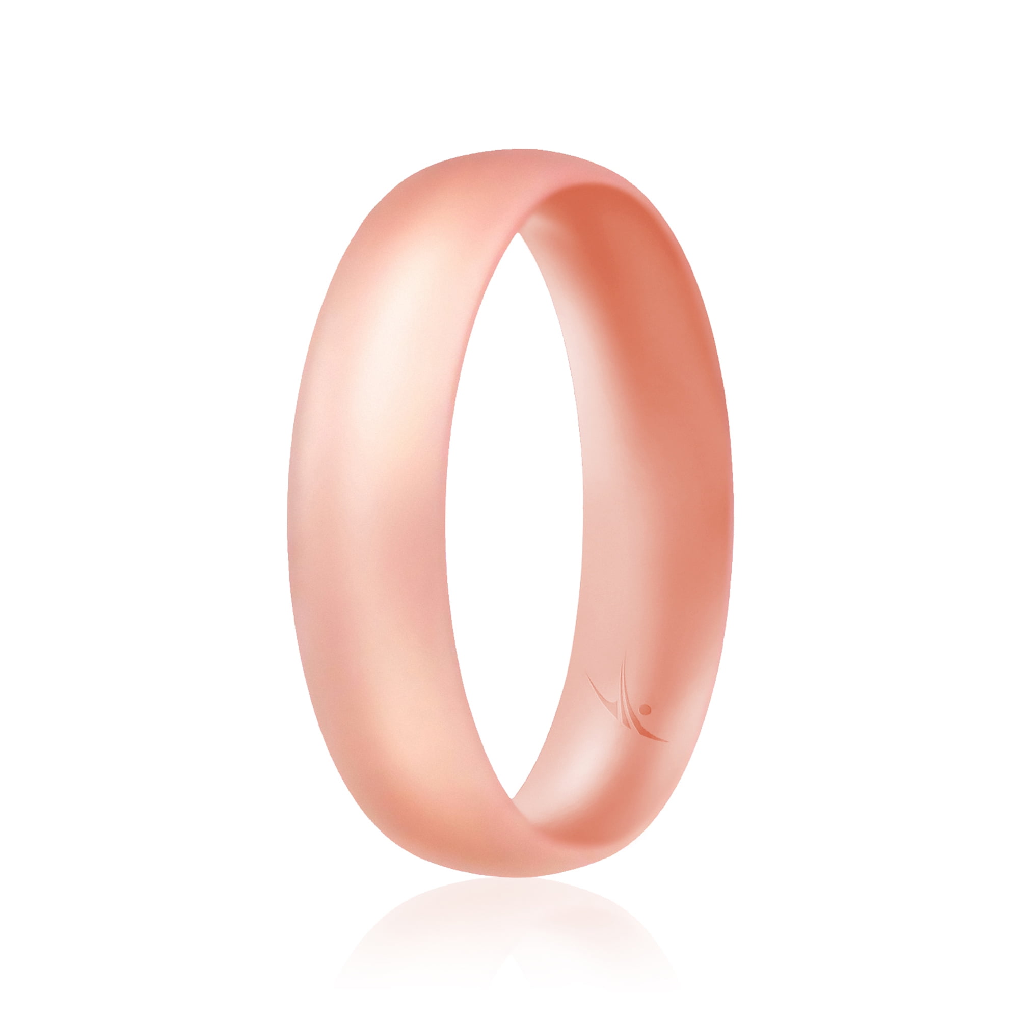White with Pink Glitter Turquoise Size 7 Pink Set of 4 Silicone Rubber Wedding Bands Silver ROQ Silicone Wedding Ring for Women
