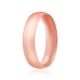 thumbnail image 1 of Anillo de bodas de silicona - Estilo cúpula, ajuste fino y cómodo - Oro rosa de ROQ para mujer - Anillo de 4 mm, 1 of 1
