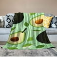 thumbnail image 2 of COMIO  Wearable Blanket Hoodie Oversized Hooded Blanket for Adult Women Super Soft Comfortable Warm Flannel with Giant Pocket Green Avocado, 2 of 6