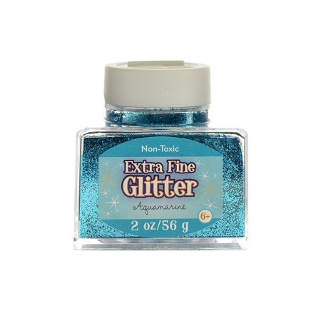 UPC: 0804551873522 | Extra Fine Glitter aquamarine  2 oz.  stackable jar (pack of 4)
