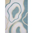 thumbnail image 1 of Ladole Rugs Abstract Soft Durable Polypropylene Indoor Area Rug Carpet in Blue-White, 4x6 (3'11" x 5'3", 120cm x 160cm), 1 of 6