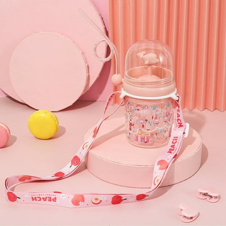 

Cute Whale Water Spray Cup Summer Plastic Children s Straw Water Cup Drops-Resistant Student Jug Cute Bottle For Kid New