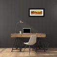 thumbnail image 3 of Borelli, Guido 14x7 Black Ornate Wood Framed with Double Matting Museum Art Print Titled - Fuoco Di Toscana, 3 of 4
