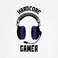 thumbnail image 3 of CafePress - Hardcore Gamer T Shirt - 100% Cotton Ringed T-Shirt, 3 of 4