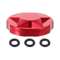 thumbnail image 1 of KAKOWELY Front Fork Cap Aluminum Alloy Cycling Mountain Bike Air Gas Fork Value Cover Front Fork Cap Protector Replacement Part Accessory With Sealing Rings, 1 of 4
